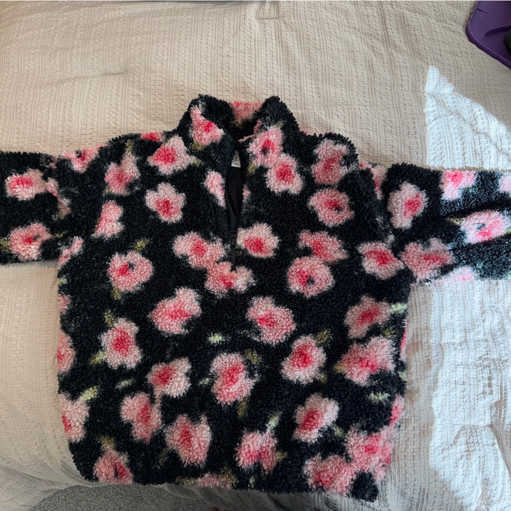 Sandy Liang Floral Sherpa